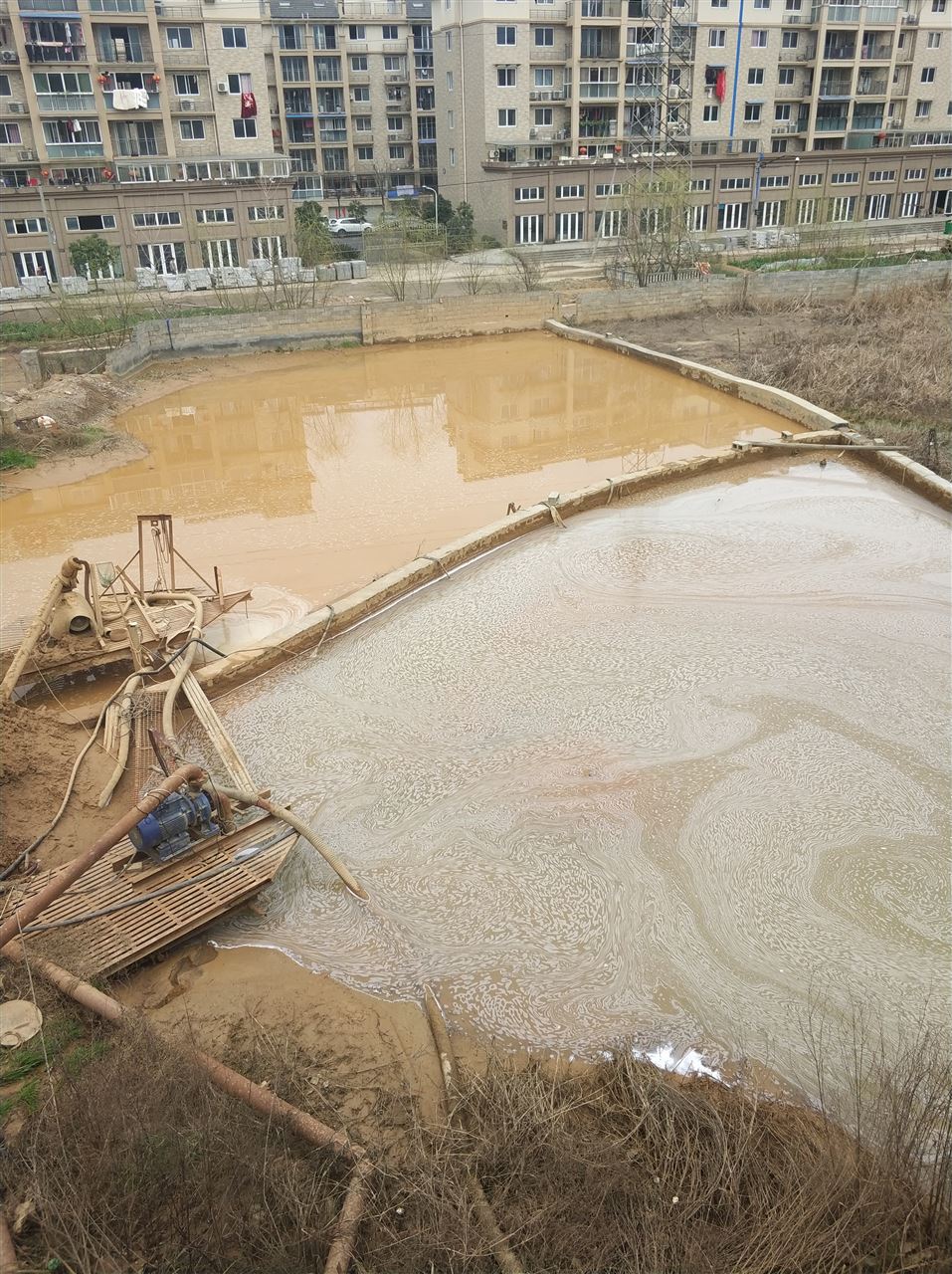 长征镇沉淀池淤泥清理-厂区废水池淤泥清淤